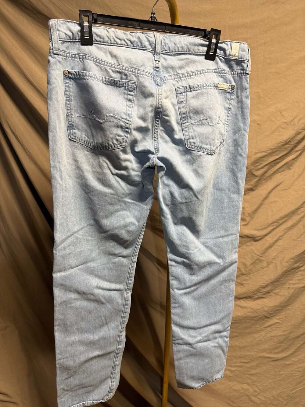 023 7 For All Mankind Josefina Skinny Boyfriend Light Wash Jeans